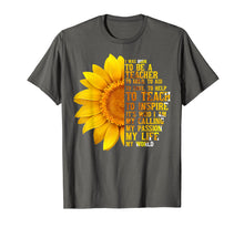 Load image into Gallery viewer, Funny shirts V-neck Tank top Hoodie sweatshirt usa uk au ca gifts for I Was Born To Be A Teacher Shirt Sunflower Gifts 1395462