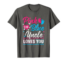 Load image into Gallery viewer, Funny shirts V-neck Tank top Hoodie sweatshirt usa uk au ca gifts for Pink Or Blue Uncle Loves You Shirt Gender Reveal Baby 1091380