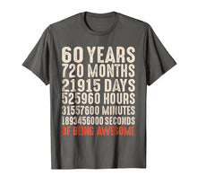 Load image into Gallery viewer, Funny shirts V-neck Tank top Hoodie sweatshirt usa uk au ca gifts for 60 Years Old 60th Birthday Vintage Retro T Shirt 720 Months 1428598