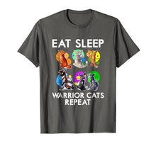 Load image into Gallery viewer, Funny shirts V-neck Tank top Hoodie sweatshirt usa uk au ca gifts for Eat Sleep Warrior Cats Repeat Funny Cat Lover T-Shirt 513133