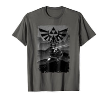 Load image into Gallery viewer, Nintendo Zelda Link Battle Ready Greyscaled Graphic T-Shirt