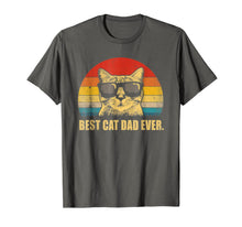 Load image into Gallery viewer, Vintage Best Cat Dad Ever T-Shirt Cat Daddy Father Gift Men 96797
