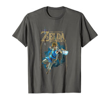 Load image into Gallery viewer, Zelda Breath Of The Wild Link Arch Shot Logo Graphic T-Shirt 125669