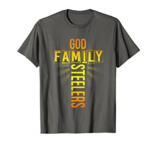 Load image into Gallery viewer, Valentine's Father's Day Gifts God Family Steelers TShirt176083