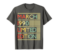 Load image into Gallery viewer, 30 Years Old Shirt 30th Birthday Gifts Women Men March 1990 T-Shirt-73700
