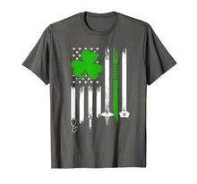 Load image into Gallery viewer, American Flag Shamrock Nurse St Patrick's Day Gifts TShirt466086