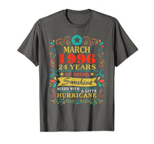 Load image into Gallery viewer, Sunshine March 1996 24th Birthday Gifts Hurricane Funny T-Shirt-3971142