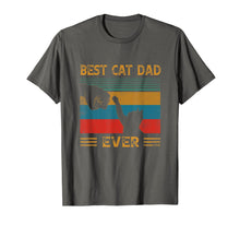 Load image into Gallery viewer, Mens Vintage Best Cat Dad Ever Bump Cat Lover Gifts T-Shirt-181039