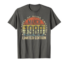 Load image into Gallery viewer, 40 Year Old Gifts March 1980 Limited Edition 40th Birthday T-Shirt-145462
