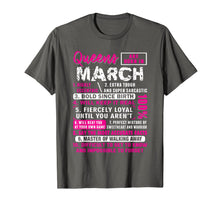 Load image into Gallery viewer, Queens Are Born In March Gifts 10 Facts Funny Birthday T-Shirt-85546