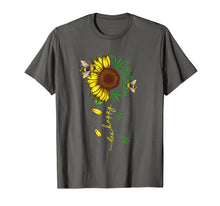 Load image into Gallery viewer, Bee Happy Canabis Sunflower Weed Gift TShirt745379