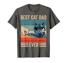 Load image into Gallery viewer, Vintage Best Cat Dad Ever Bump Fist father's day Gifts T-Shirt-339323