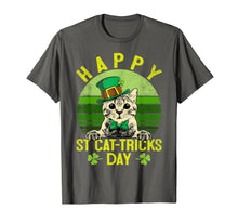 Load image into Gallery viewer, St Patricks Day Gifts Happy St Cat Tricks Day Cat Leprechaun TShirt856347