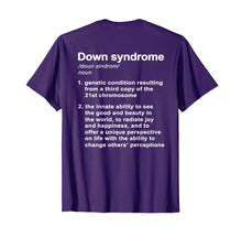 Load image into Gallery viewer, Funny shirts V-neck Tank top Hoodie sweatshirt usa uk au ca gifts for Down Syndrome Definition T-Shirt 1659531