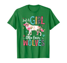 Load image into Gallery viewer, Wolf Gift Girls Just A Girl Who Loves Wolves Funny Wolf T-Shirt-128752