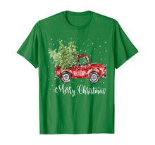 Load image into Gallery viewer, Vintage Red Truck With Merry Christmas Tree T-Shirt Gifts T-Shirt