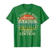 Load image into Gallery viewer, 11 Year Old Gifts April 2009 Limited Edition 11th Birthday TShirt396646