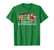 Load image into Gallery viewer, Funny shirts V-neck Tank top Hoodie sweatshirt usa uk au ca gifts for Embrace Differences Autism Awareness Superhero Kids T Shirt 699707