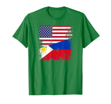 Load image into Gallery viewer, Funny shirts V-neck Tank top Hoodie sweatshirt usa uk au ca gifts for Half Filipino Flag T-Shirt | Vintage Philippines USA Gift 234144