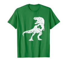 Load image into Gallery viewer, Dinosaur Shamrock Green St Patrick's Day Gifts Boys Kids T-Shirt-2466370