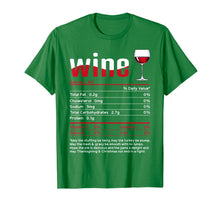 Load image into Gallery viewer, Wine Thanksgiving Food Nutrition Facts Matching Group gifts T-Shirt