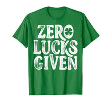 Load image into Gallery viewer, Zero Lucks Given St Patricks Day Women Girls Shamrock Gifts TShirt848155