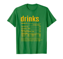 Load image into Gallery viewer, Thanksgiving Drinks Nutritional Facts T-Shirt
