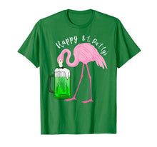 Load image into Gallery viewer, Funny Flamingo Happy St. Patty's Day Tshirt St Patricks Beer-513890