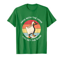 Load image into Gallery viewer, Mess With The Honk You Get The Bonk Goose Memes Gifts T-Shirt