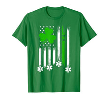 Load image into Gallery viewer, American Flag Shamrock EMT St Patrick's Day Gifts TShirt475440