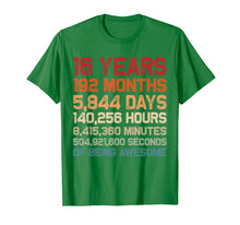 Load image into Gallery viewer, Vintage 16 Years of Being Awesome Unique 16th Birthday Gifts T-Shirt-1692777