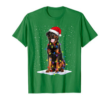 Load image into Gallery viewer, Rottweiler Santa Christmas Tree Lights Xmas Gifts T-Shirt-1250489