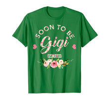 Load image into Gallery viewer, Soon to be gigi est 2020 First time grandma T-Shirt