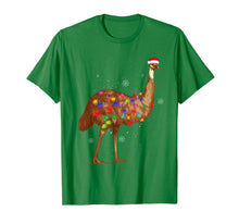 Load image into Gallery viewer, Santa Emu Bird with Christmas Lights Funny Xmas Celebration T-Shirt-1732896