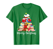 Load image into Gallery viewer, Reading Books Tree Librarian Nerd Christmas Gifts T-Shirt
