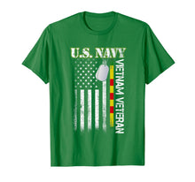 Load image into Gallery viewer, U.S. Navy Vietnam Veteran American Flag Gift T-Shirt