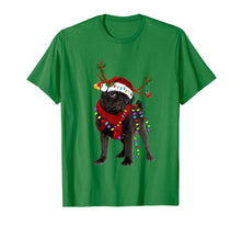 Load image into Gallery viewer, Santa Pug reindeer Light Christmas gifts T-Shirt-1259960