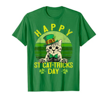 Load image into Gallery viewer, St Patricks Day Gifts Happy St Cat Tricks Day Cat Leprechaun TShirt856347