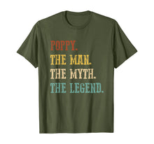 Load image into Gallery viewer, Funny shirts V-neck Tank top Hoodie sweatshirt usa uk au ca gifts for Mens Poppy The Man The Myth The Legend Gift Father's Day T-Shirt 1012742