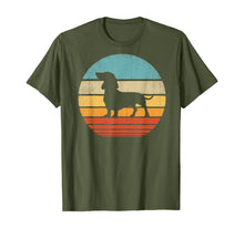 Load image into Gallery viewer, Funny shirts V-neck Tank top Hoodie sweatshirt usa uk au ca gifts for Dachshund Vintage Silhouette 60s 70s Retro Gifts Dog Lover T-Shirt 279074