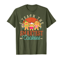 Load image into Gallery viewer, Funny shirts V-neck Tank top Hoodie sweatshirt usa uk au ca gifts for I teach the smartest Cookies Vintage Gingerbread Teacher T-Shirt 812114