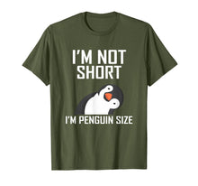 Load image into Gallery viewer, I'm not short I'm penguin size T-Shirt-247389