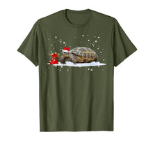 Load image into Gallery viewer, Funny shirts V-neck Tank top Hoodie sweatshirt usa uk au ca gifts for Funny Russian Tortoise Christmas T-Shirt Santa Hat Animal T-Shirt 1018318