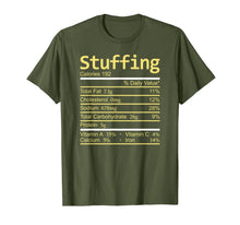 Load image into Gallery viewer, Stuffing Nutrition Facts Thanksgiving Costume Christmas T-Shirt