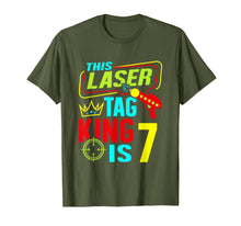 Load image into Gallery viewer, This Laser Tag King Is 7 Kids Birthday Party Lasertag Gift T-Shirt