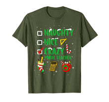 Load image into Gallery viewer, Naughty Nice Crazy Math Teacher Christmas Funny Xmas Gift T-Shirt-1047417