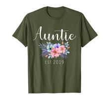 Load image into Gallery viewer, Women Gifts Auntie Est 2019 Pregnancy Announcement Reveal T-Shirt