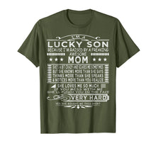 Load image into Gallery viewer, I Am A Lucky Son I Have A Crazy Mom funny saying mom Gifts T-Shirt-2105062