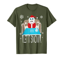 Load image into Gallery viewer, Cocaine Santa let it snow christmas sweater T-Shirt-177453