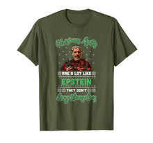 Load image into Gallery viewer, Christmas Lights Are A Lot Like Epsteins They Don't Hang T-Shirt-405046